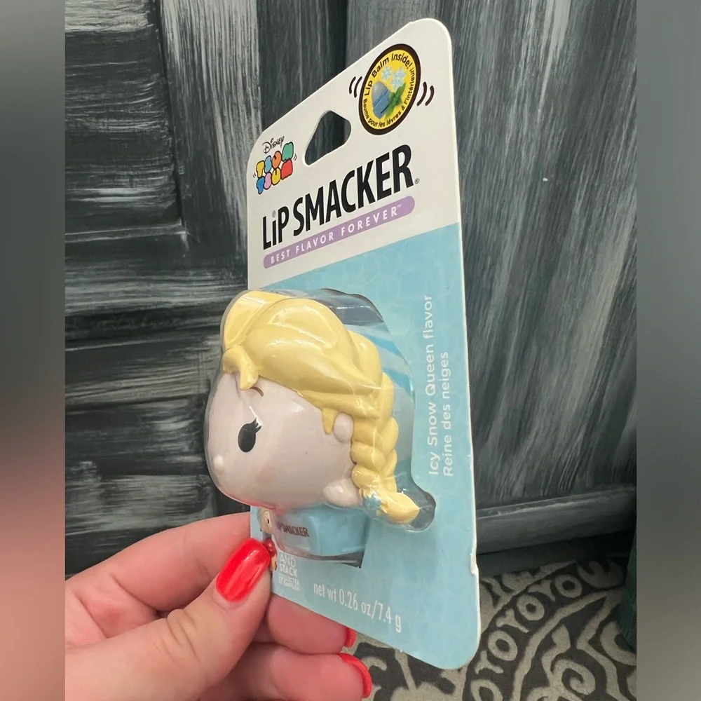 NWT Lip Smacker Disney Tsum Tsum Elsa Icy Snow Queen Lip Balm